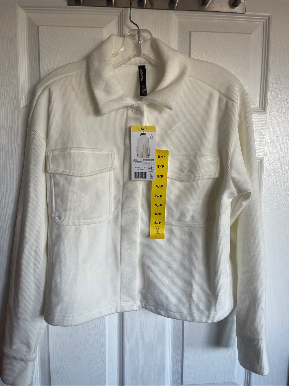 Mondetta winter white Button-Front corduroy Jacket
